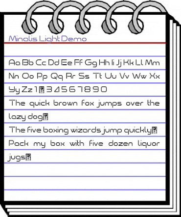 Minalis_Demo Light Regular animated font preview