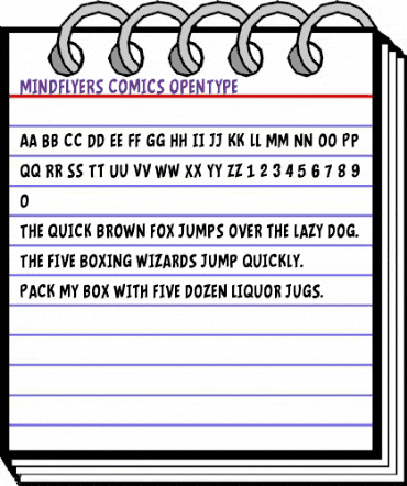 Mindflyers Comics Regular animated font preview Mindflyers Comics Regular animated font preview