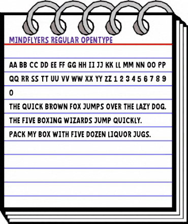 Mindflyers Regular Regular animated font preview Mindflyers Regular Regular animated font preview
