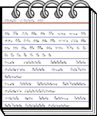 Mini Pics ASL animated font preview