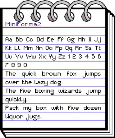 MiniForma2 Regular animated font preview