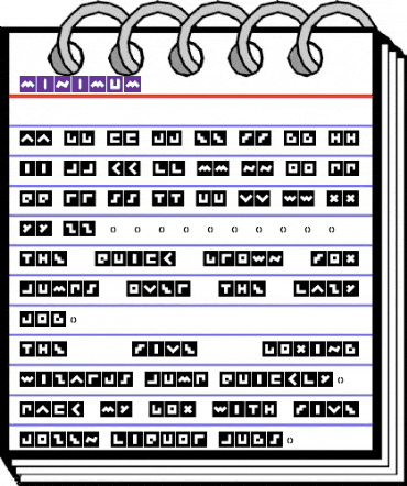 Minimum Regular animated font preview