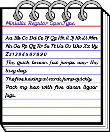 Miniolla Regular animated font preview Miniolla Regular animated font preview