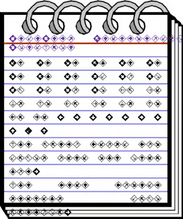 MiniPics DirectionalDA animated font preview