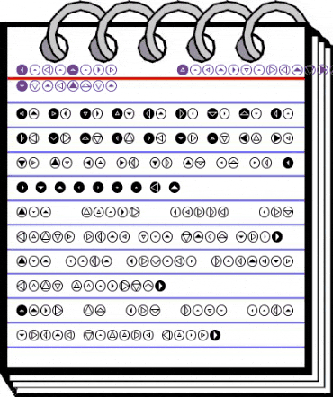 MiniPics DirectionalRT animated font preview