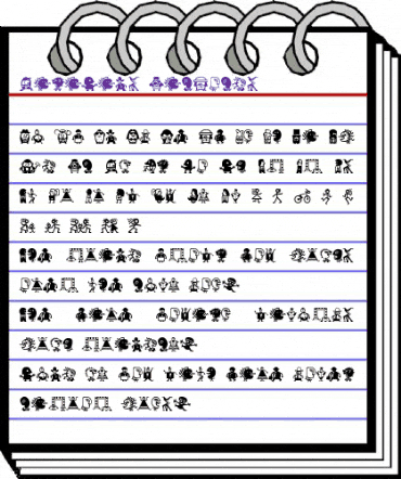 MiniPics LilFolks animated font preview MiniPics LilFolks animated font preview