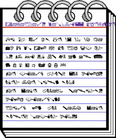 MiniPics LilStuff animated font preview