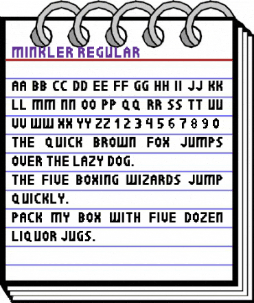 Minkler Regular animated font preview