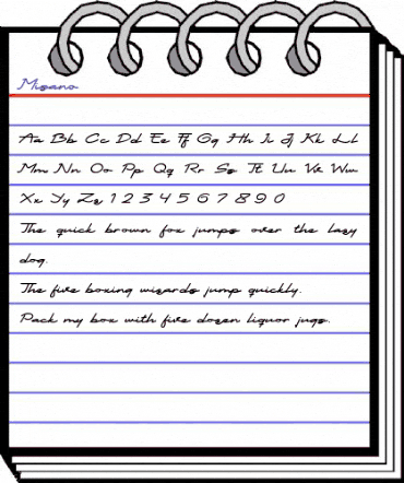 Misano Regular animated font preview