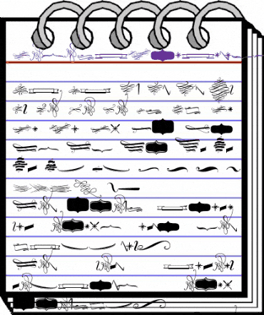 Mishka Ornaments Regular animated font preview