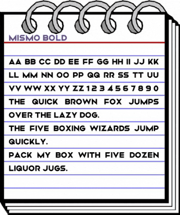Mismo Bold animated font preview