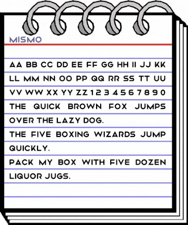 Mismo Regular animated font preview