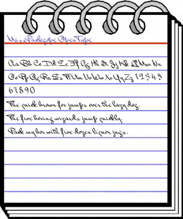 Miss Packgope Regular animated font preview Miss Packgope Regular animated font preview