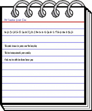 Mist Sunshine Brush Free Regular animated font preview