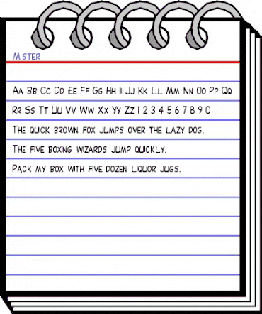 Mister Regular animated font preview Mister Regular animated font preview