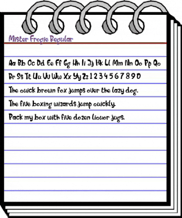 Mister Froggie Regular Regular animated font preview Mister Froggie Regular Regular animated font preview