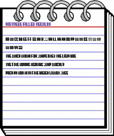 Mistress Filled Regular animated font preview