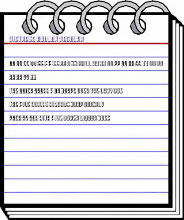 Mistress Hollow Regular animated font preview