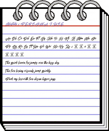 Mistuki 1 PERSONAL USE Regular animated font preview
