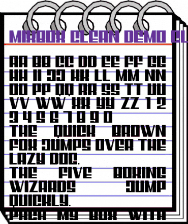 Mixbox Clean Demo Clean animated font preview