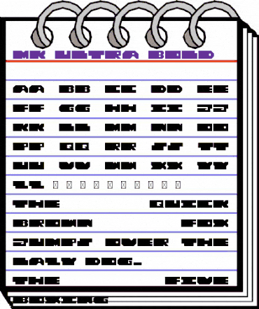 MK ULTRA Bold animated font preview