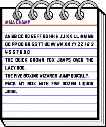 MMA champ Regular animated font preview MMA champ Regular animated font preview