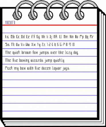 MOBOTO Regular animated font preview