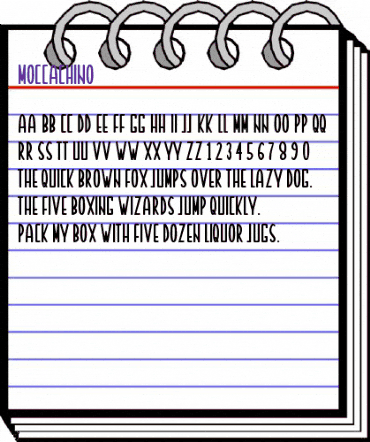 MOCCACHINO Regular animated font preview MOCCACHINO Regular animated font preview