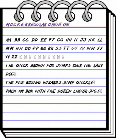 MOCKER Regular animated font preview MOCKER Regular animated font preview