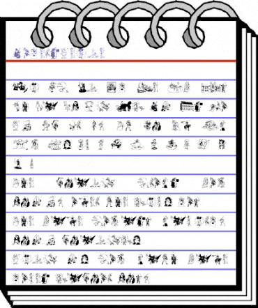 ModernPeace Regular animated font preview