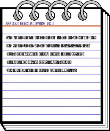 ModernStainedGlass2Tone Regular animated font preview