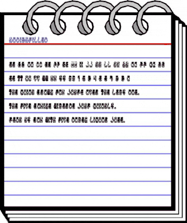 Modish Filled Regular animated font preview