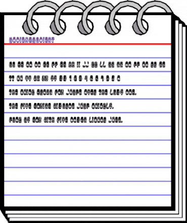 Modish Gradient Regular animated font preview