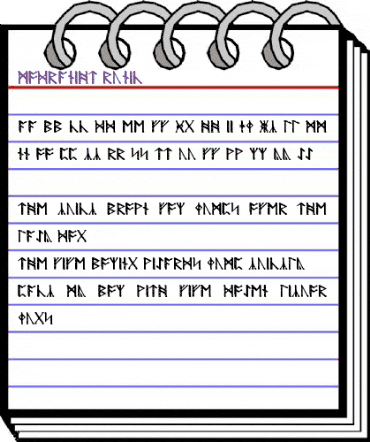 Modraniht Runic Regular animated font preview