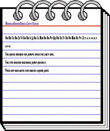 ModulaRoundSmallCaps-Black Black animated font preview ModulaRoundSmallCaps-Black Black animated font preview