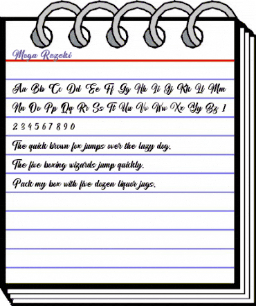 Moga Rezeki Rezeki animated font preview