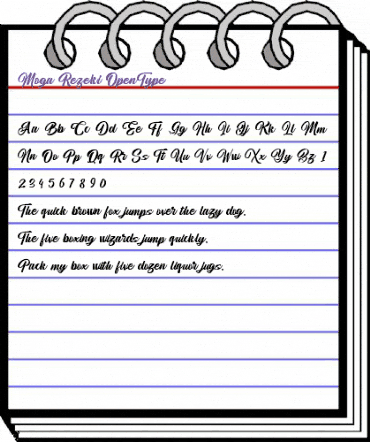 Moga Rezeki Rezeki animated font preview