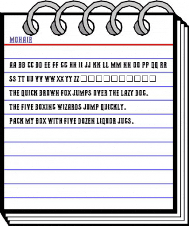 Mohair Regular animated font preview Mohair Regular animated font preview