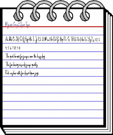 Mojang-Script Script animated font preview