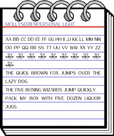 Molly Serif N PERSONAL Light animated font preview Molly Serif N PERSONAL Light animated font preview