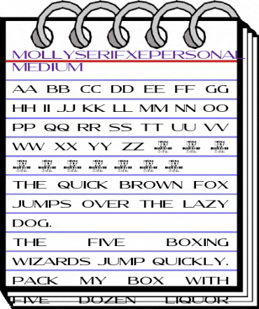 Molly Serif XE PERSONAL Medium animated font preview