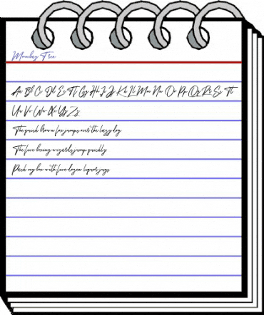 Mombay Free Regular animated font preview