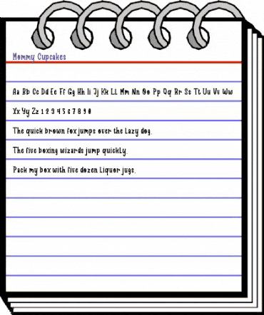 Mommy Cupcakes Regular animated font preview