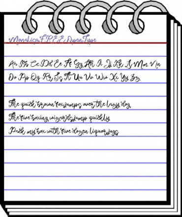 Monalisa FREE Regular animated font preview