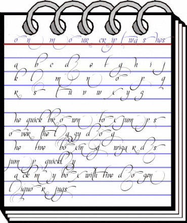 Mon Amour Script Swashes Regular animated font preview