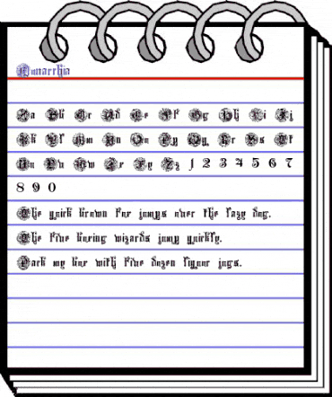 Monarchia Regular animated font preview Monarchia Regular animated font preview