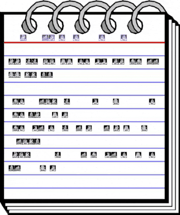 Monats-Vignetten 1 Regular animated font preview