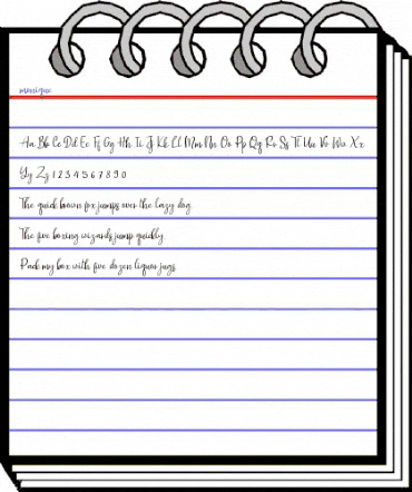 monique Regular animated font preview