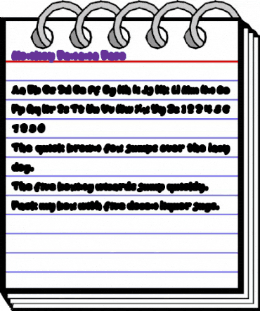 Monkey & Banana Base Regular animated font preview