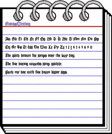 MonksWriting Regular animated font preview